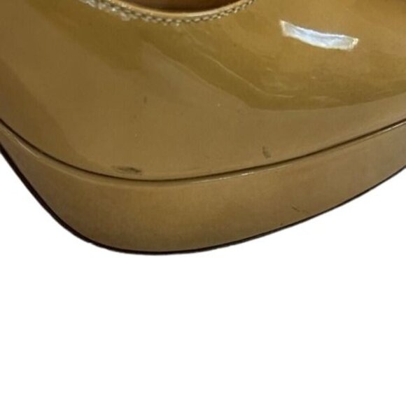 Jimmy Choo Light Mustard Patent Leather Cosmic Platform Pumps – Size 9 US - Picture 8 of 9